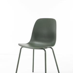 Spisebordsstol Nordique Design Whitby Olivegrøn - Moderne skandinavisk design i robust PP og metalben, H84ÃB50ÃD50 cm